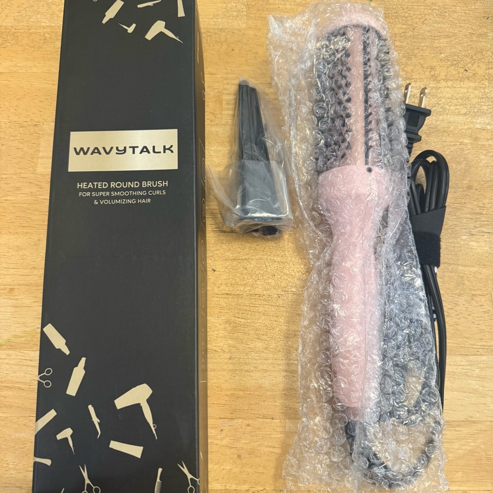 Pink Heated Round Brush for Women